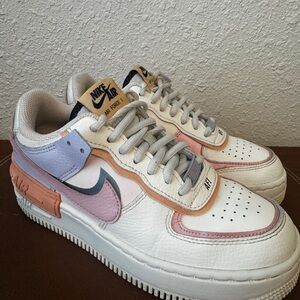 Nike Air Force 1 Low Pastel Pink Lavender Peach Sneakers